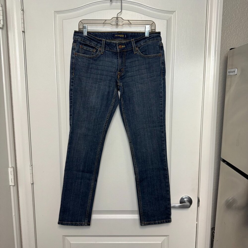 Levi’s 524 Too Super Low Rise Dark Wash Jeans – Size 9 Short – 29.5” Inseam